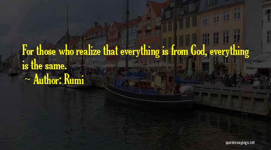 One God Islamic Quotes By Rumi