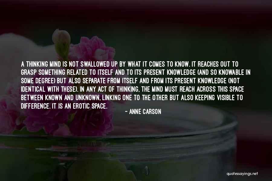 One Grasp Quotes By Anne Carson One Grasp Quotes By Anne Carson