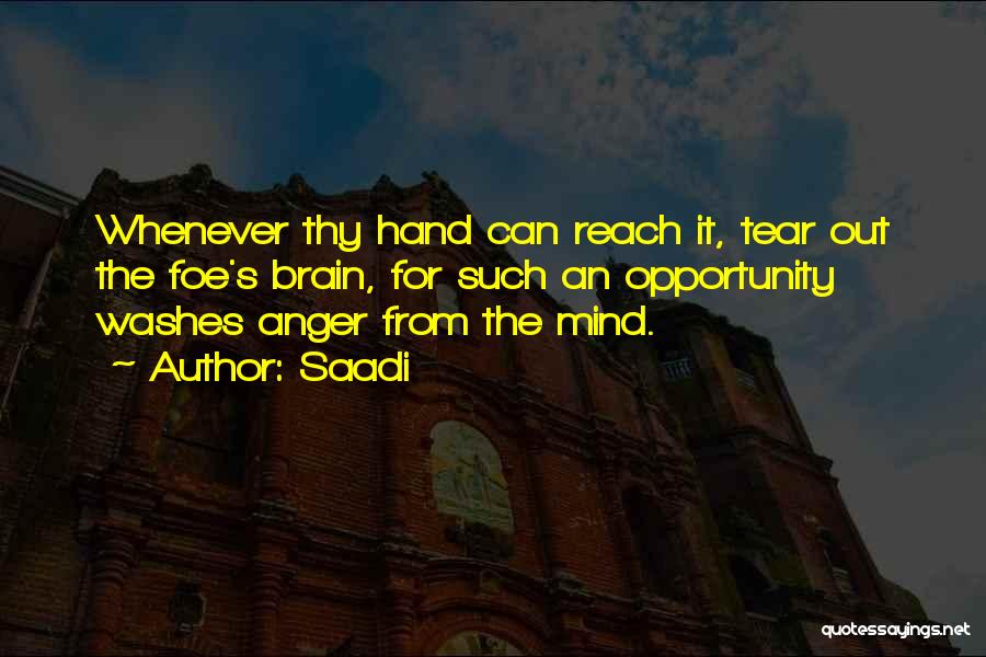 One Hand Washes The Other Quotes By Saadi