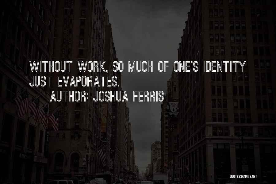 One Identity Quotes By Joshua Ferris