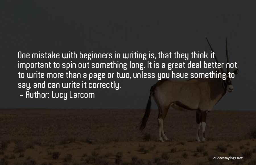 One Is Better Than Two Quotes By Lucy Larcom