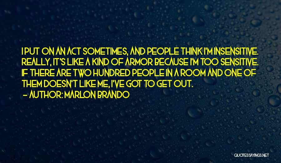 One Kind Act Quotes By Marlon Brando