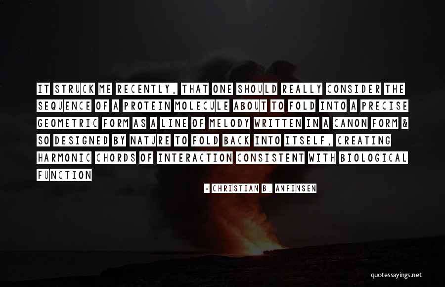 One Line About Me Quotes By Christian B. Anfinsen One Line About Me Quotes By Christian B. Anfinsen