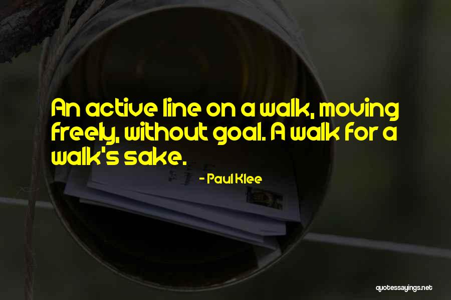 One Line Goal Quotes By Paul Klee One Line Goal Quotes By Paul Klee