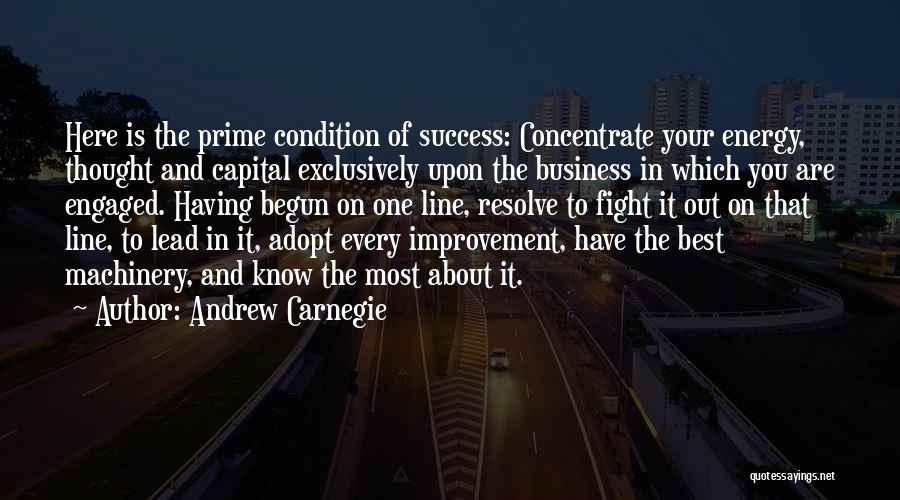 One Line Inspirational Quotes By Andrew Carnegie