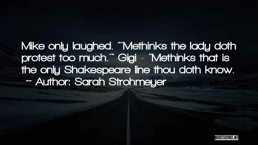 One Line Shakespeare Quotes By Sarah Strohmeyer