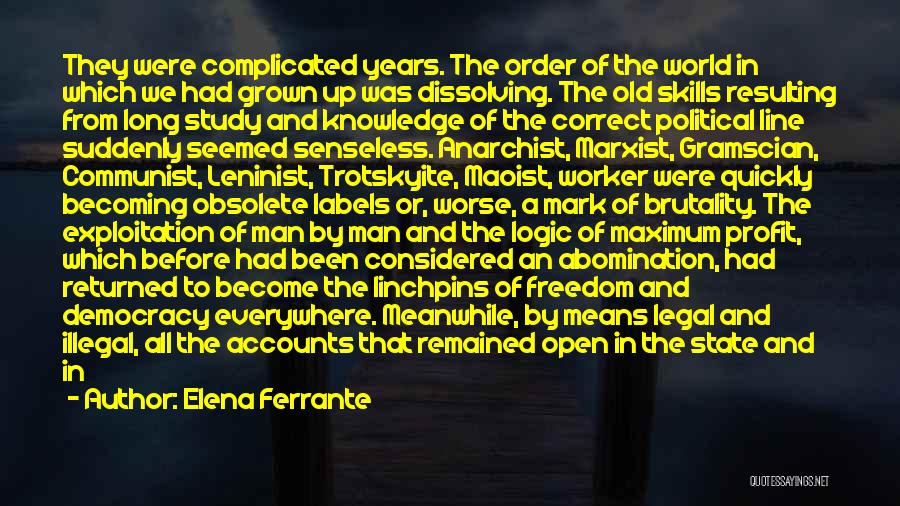 One Line World Quotes By Elena Ferrante