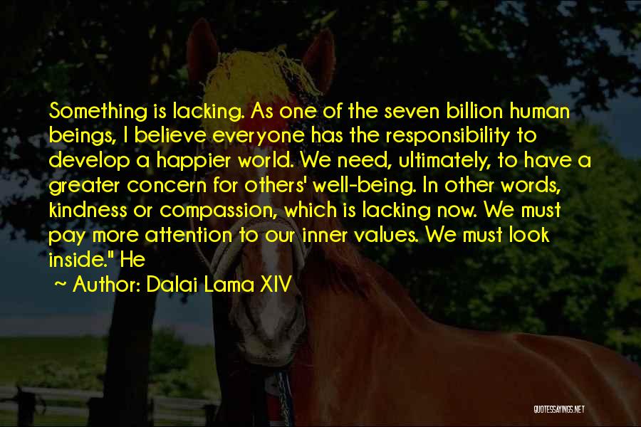 One Look Quotes By Dalai Lama XIV