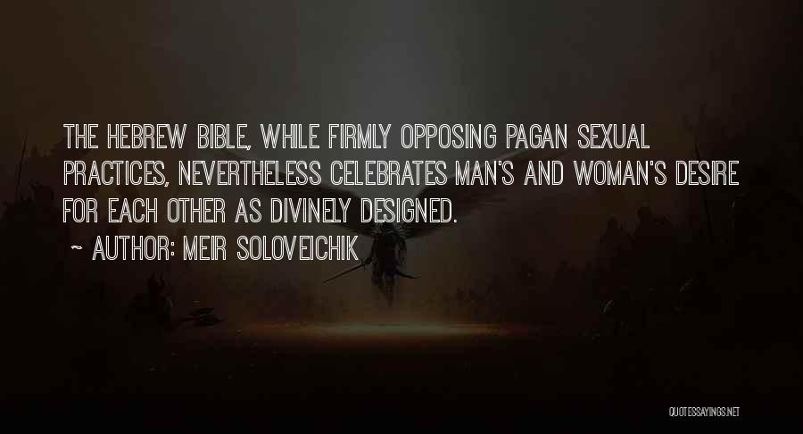 One Man One Woman Bible Quotes By Meir Soloveichik