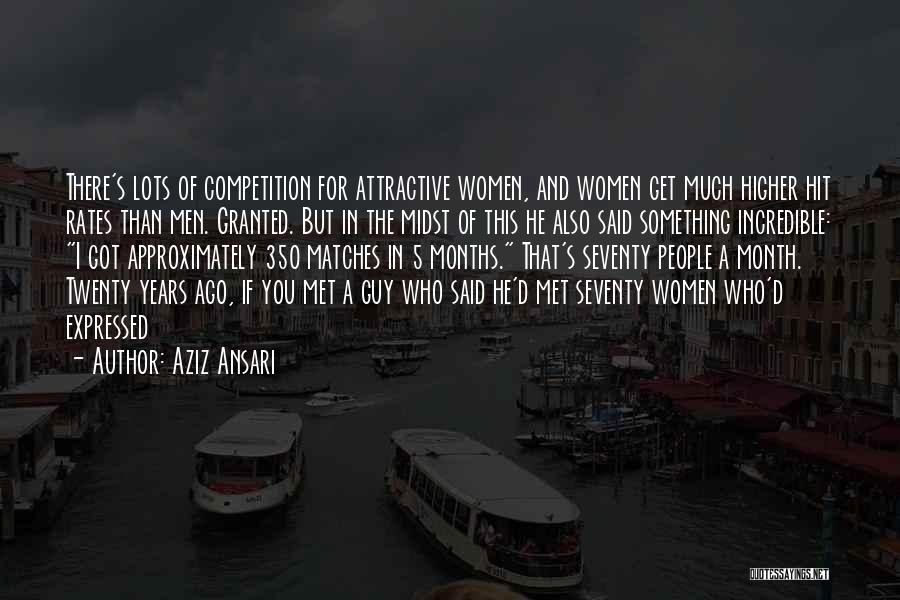 One Month Ago Quotes By Aziz Ansari