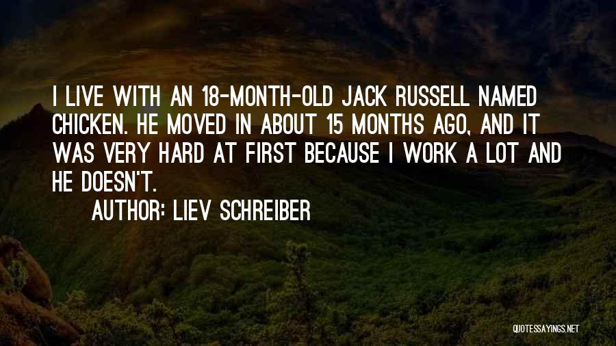 One Month Ago Quotes By Liev Schreiber