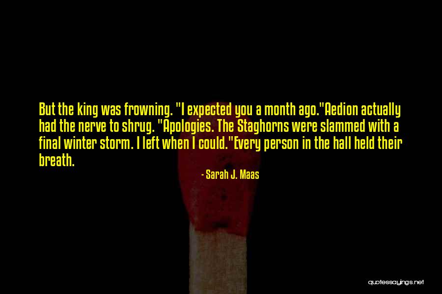 One Month Ago Quotes By Sarah J. Maas