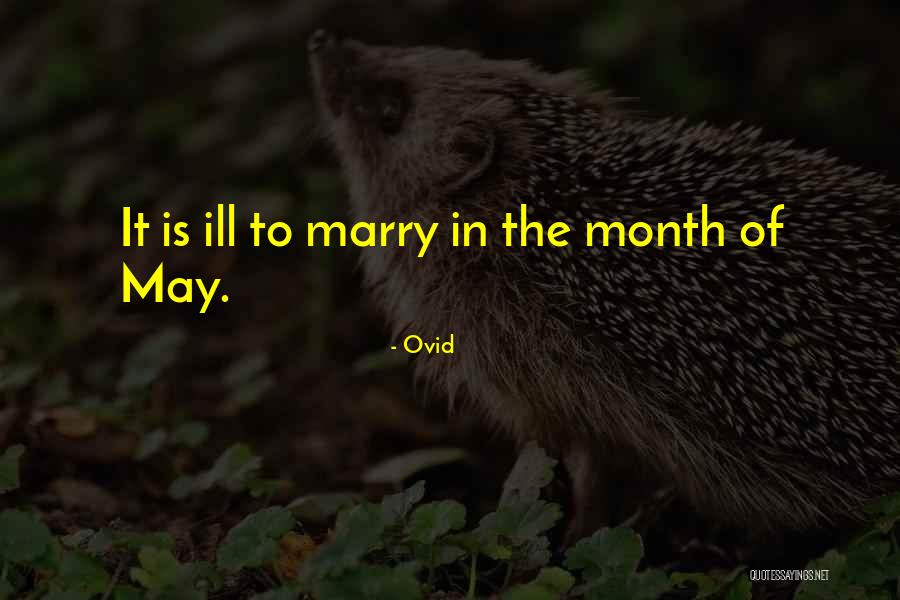 One Month Marriage Quotes By Ovid