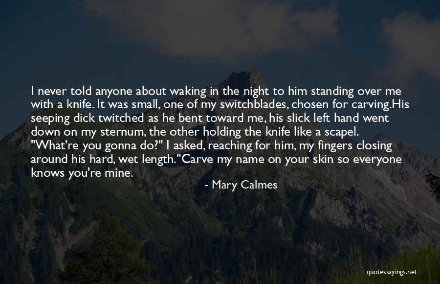 One Never Knows Quotes By Mary Calmes One Never Knows Quotes By Mary Calmes