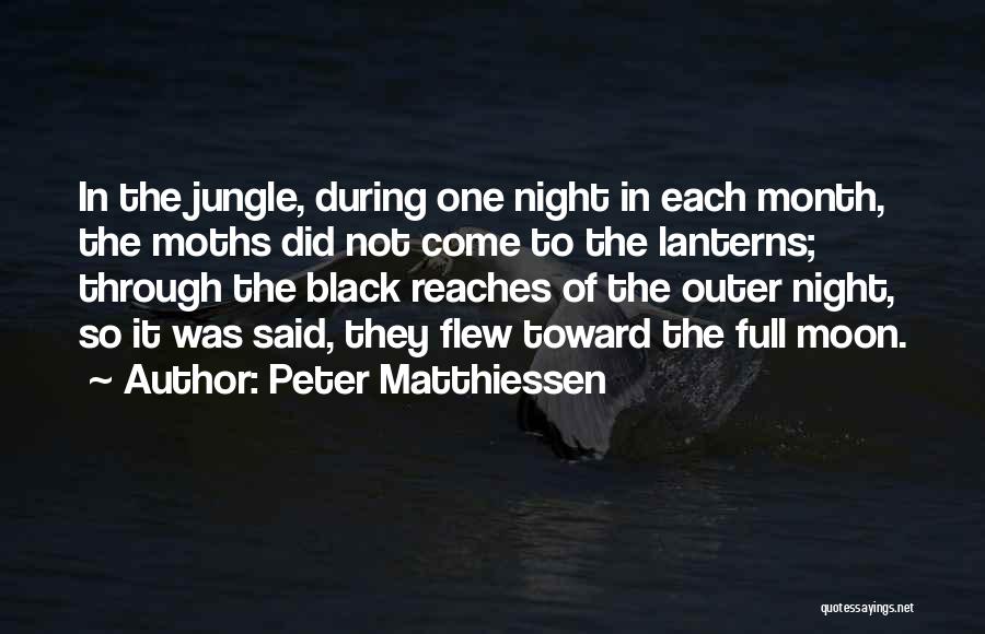 One Night The Moon Quotes By Peter Matthiessen