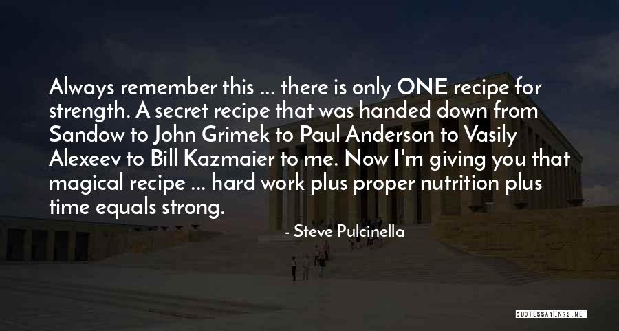 One Nutrition Quotes By Steve Pulcinella One Nutrition Quotes By Steve Pulcinella