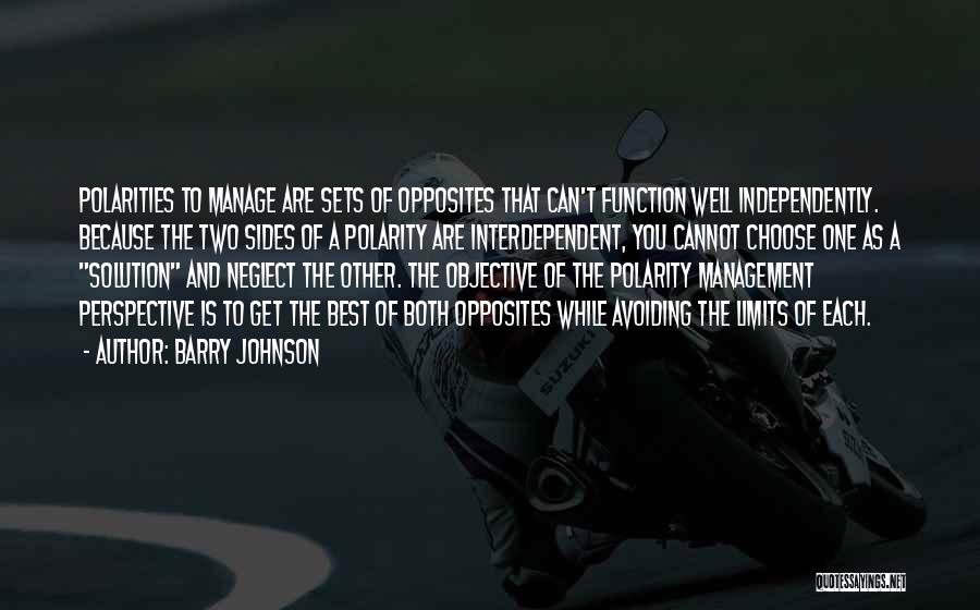 One Of Best Quotes By Barry Johnson