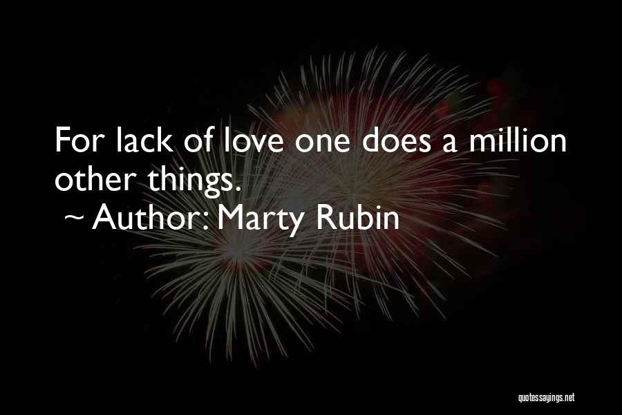 One Of Million Quotes By Marty Rubin