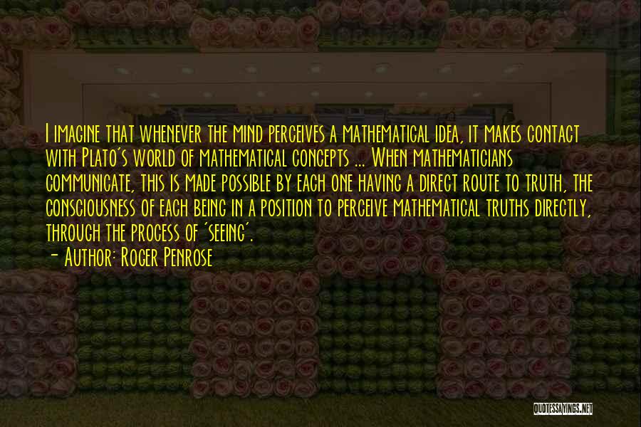 One Of Plato's Quotes By Roger Penrose