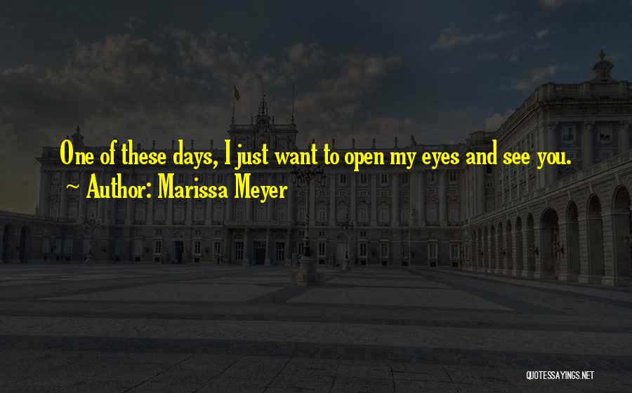 One Of These Days Quotes By Marissa Meyer