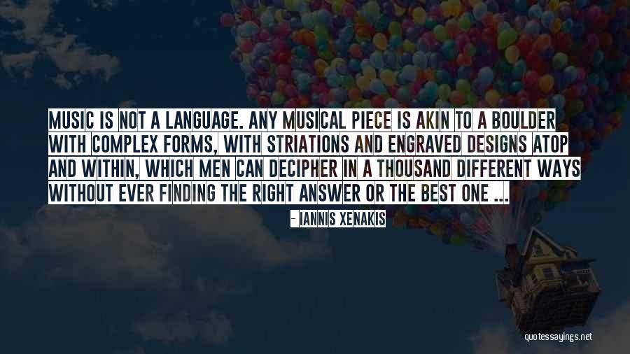 One Piece Best Quotes By Iannis Xenakis