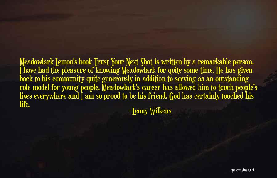 One Shot Book Quotes By Lenny Wilkens