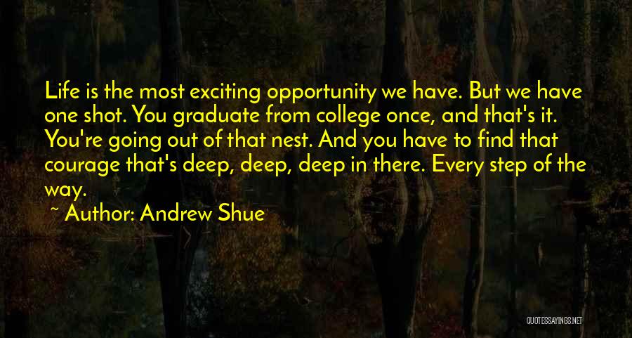 One Shot In Life Quotes By Andrew Shue