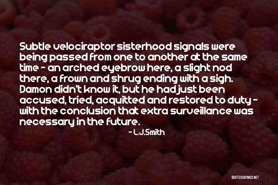 One Sisterhood Quotes By L.J.Smith One Sisterhood Quotes By L.J.Smith