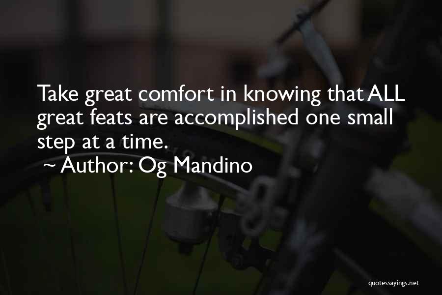 One Small Step At A Time Quotes By Og Mandino