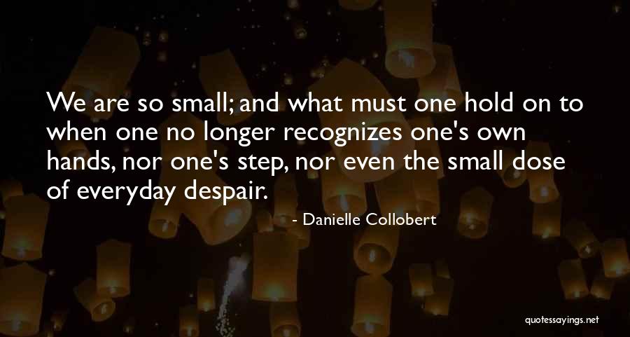 One Small Step Quotes By Danielle Collobert