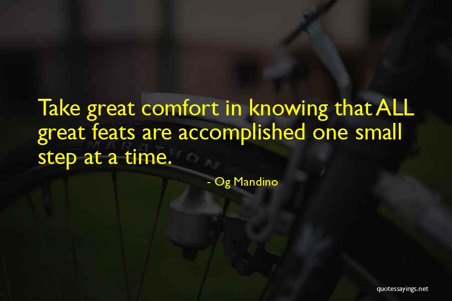 One Small Step Quotes By Og Mandino One Small Step Quotes By Og Mandino
