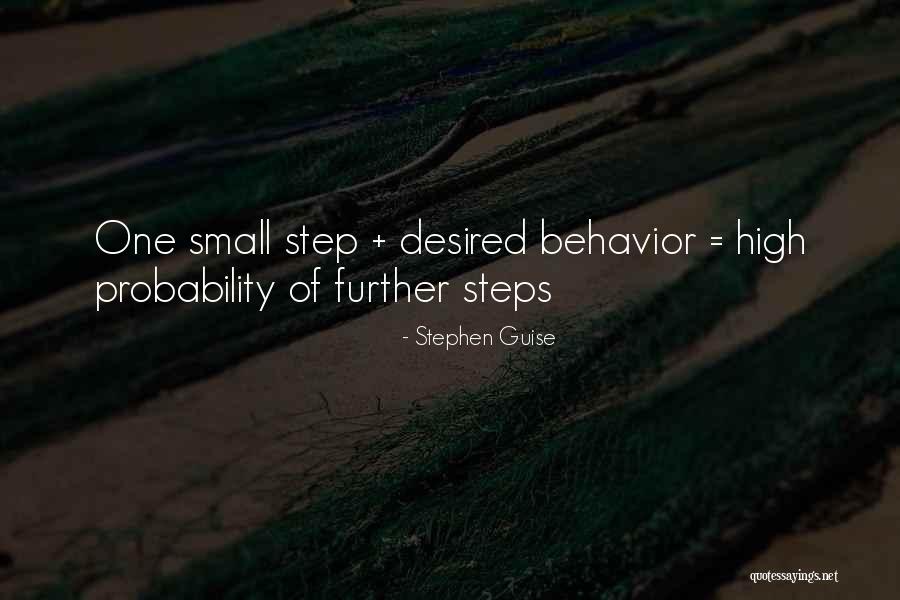 One Small Step Quotes By Stephen Guise