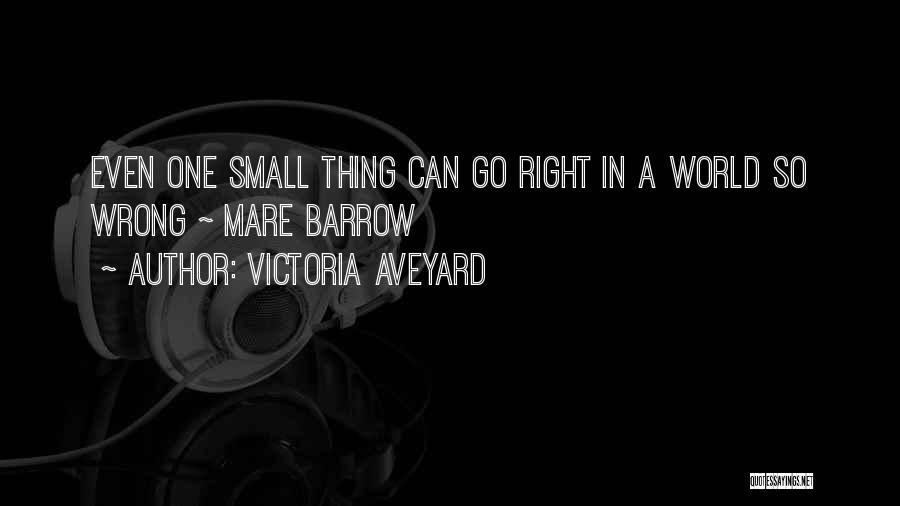 One Small Thing Quotes By Victoria Aveyard