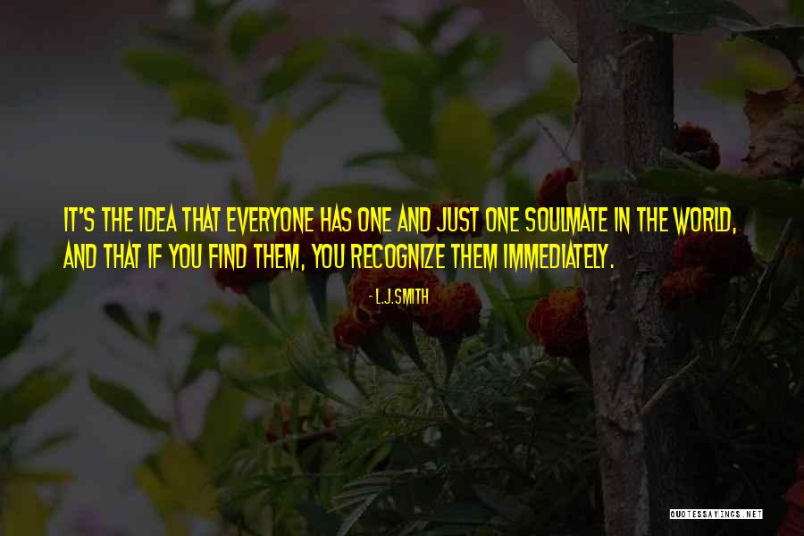 One Soulmate Quotes By L.J.Smith One Soulmate Quotes By L.J.Smith