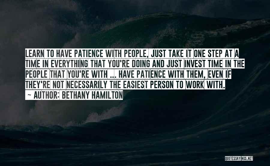 One Step At Time Quotes By Bethany Hamilton
