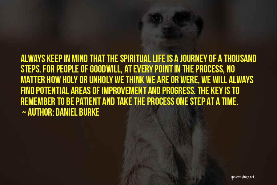 One Step At Time Quotes By Daniel Burke