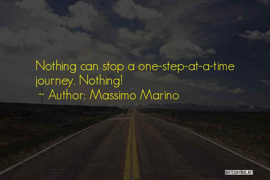 One Step At Time Quotes By Massimo Marino