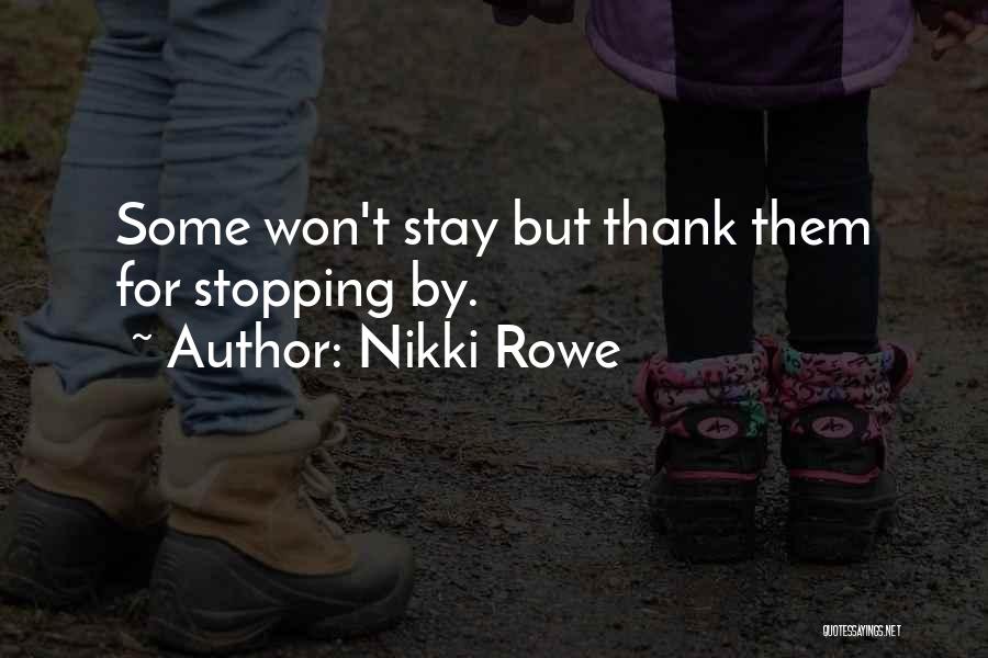 One Step At Time Quotes By Nikki Rowe