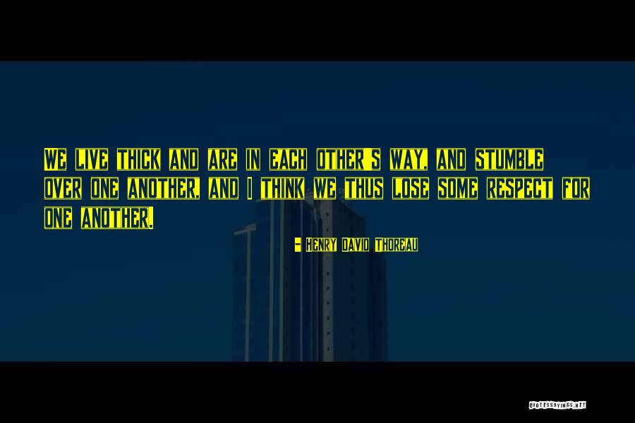 One Stumble Quotes By Henry David Thoreau One Stumble Quotes By Henry David Thoreau
