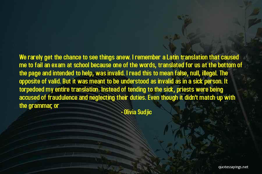 One Time Chance Quotes By Olivia Sudjic One Time Chance Quotes By Olivia Sudjic