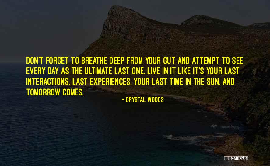 One Time Experiences Quotes By Crystal Woods One Time Experiences Quotes By Crystal Woods