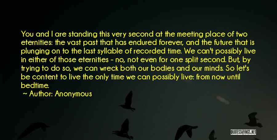 One Time Meeting Quotes By Anonymous