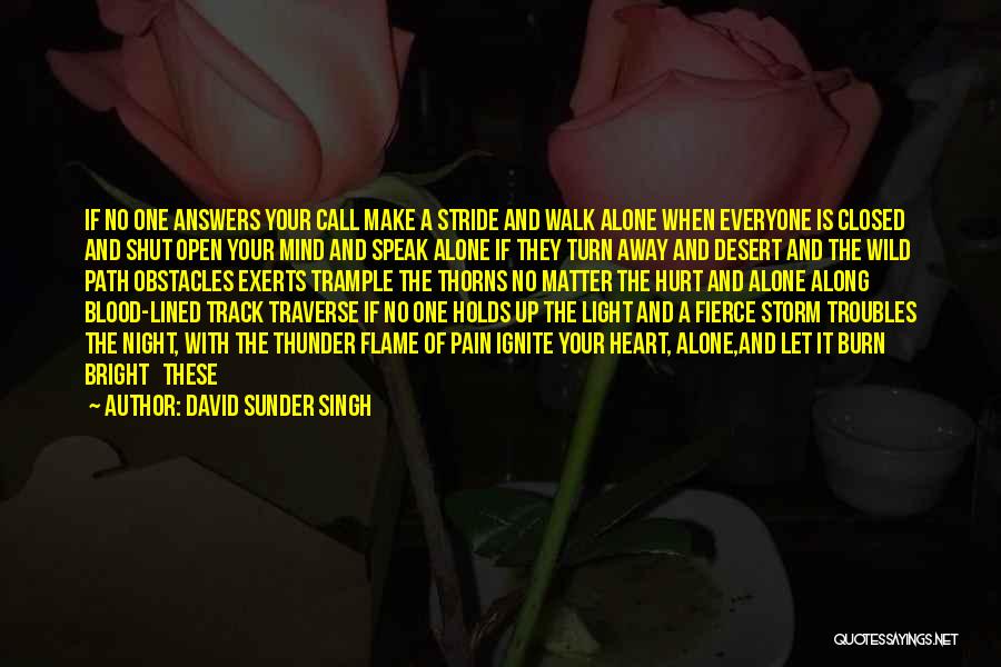 One Track Mind Quotes By David Sunder Singh