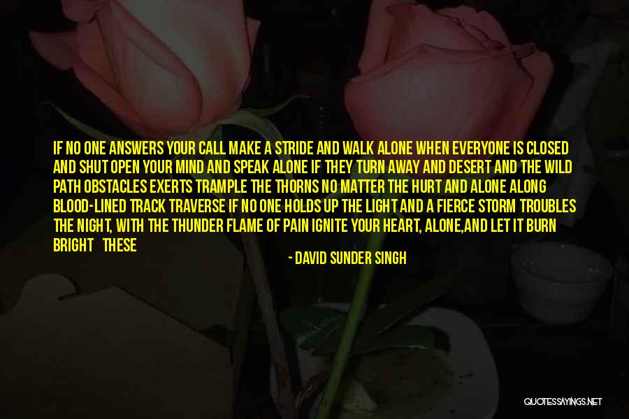 One Track Mind Quotes By David Sunder Singh