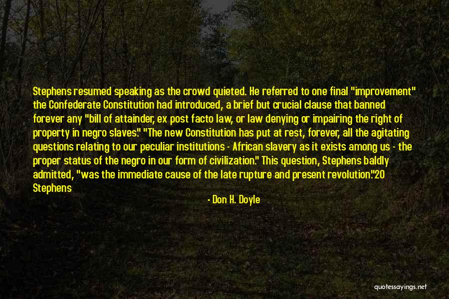 One Was Quotes By Don H. Doyle One Was Quotes By Don H. Doyle