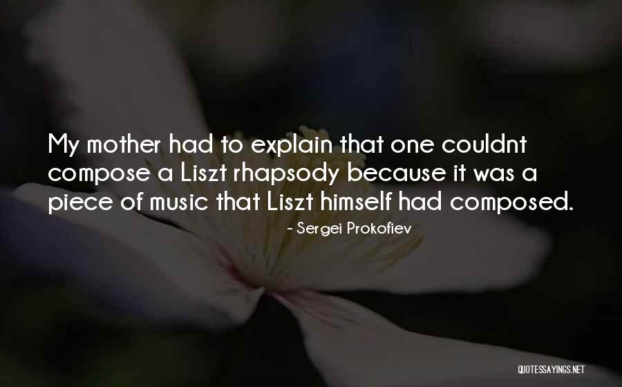 One Was Quotes By Sergei Prokofiev One Was Quotes By Sergei Prokofiev