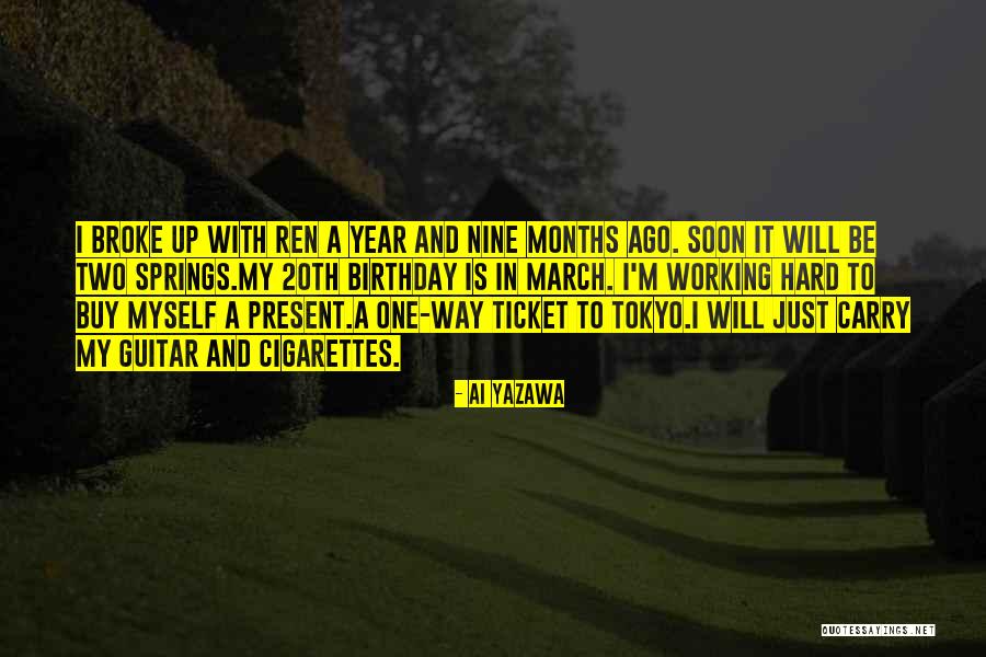 One Way Ticket Quotes By Ai Yazawa