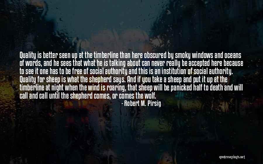 One Wolf Quotes By Robert M. Pirsig One Wolf Quotes By Robert M. Pirsig