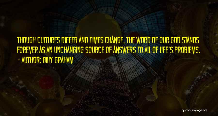 One Word Answers Quotes By Billy Graham