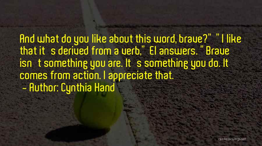 One Word Answers Quotes By Cynthia Hand